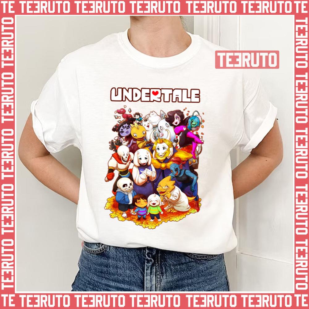 Undertale Video Game Main Characters Funny Design Unisex T-Shirt