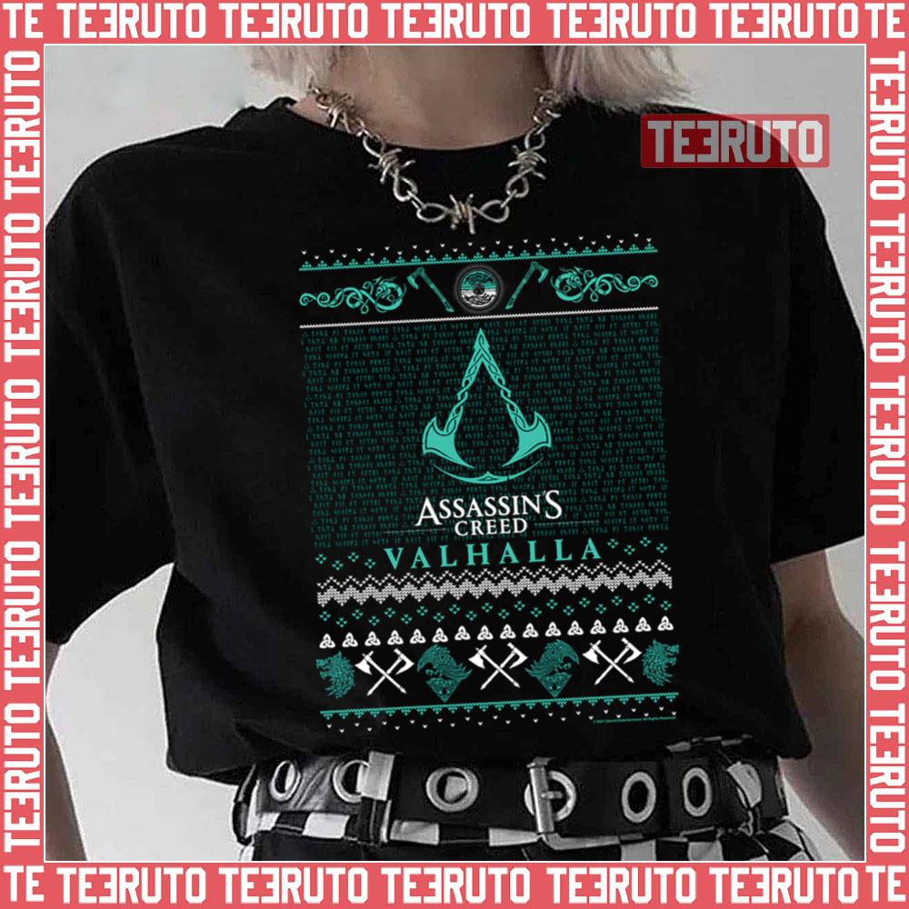 Viking Rune Ugly Christmas Sweater Assassin’s Creed Valhalla Unisex T-Shirt