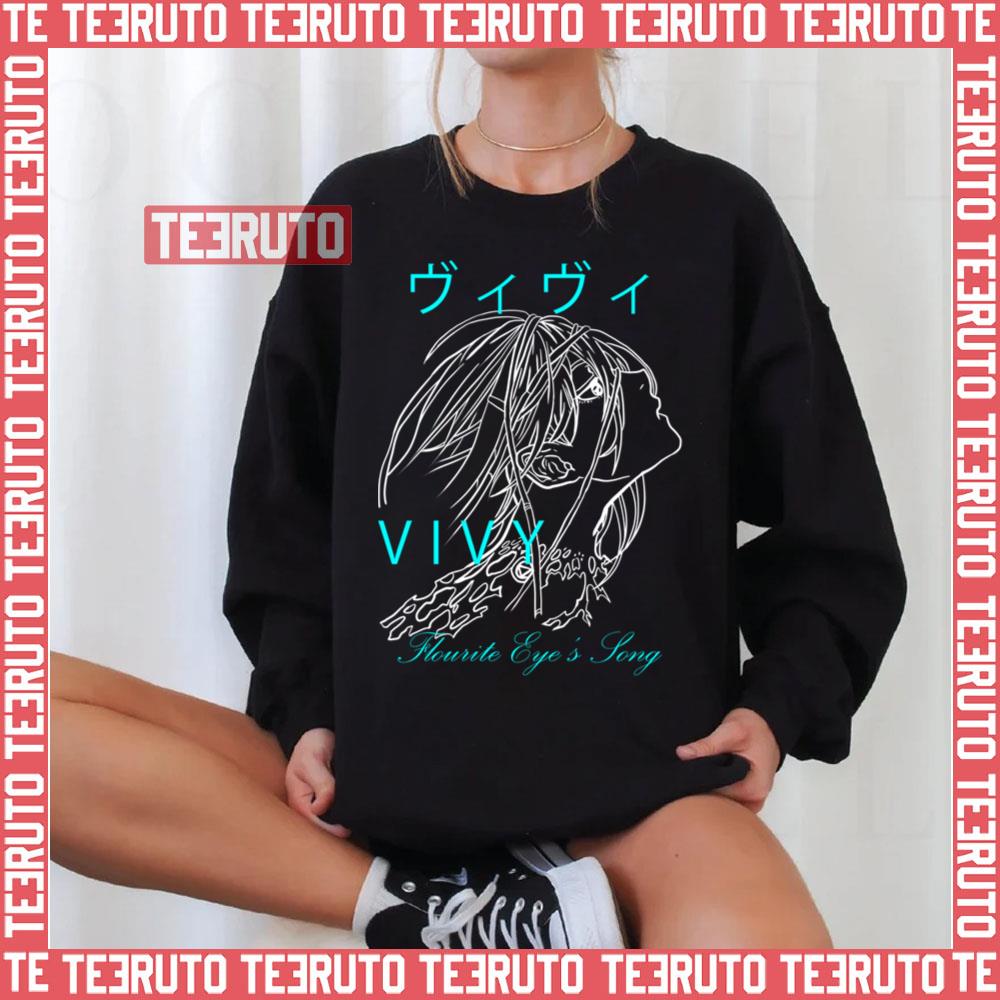 Vivy Typograph Fluorite Eye’s Song Spring Anime 2021 Line Art Unisex T-Shirt