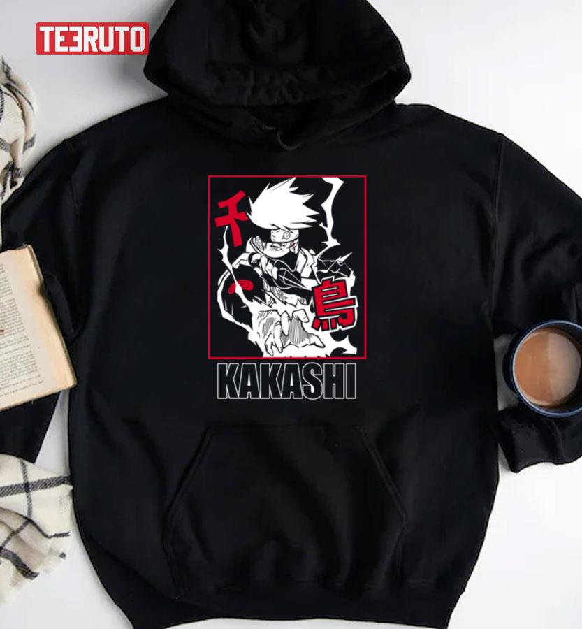 White And Red Art Kakashi Hatake Naruto Shippuden Unisex T-Shirt