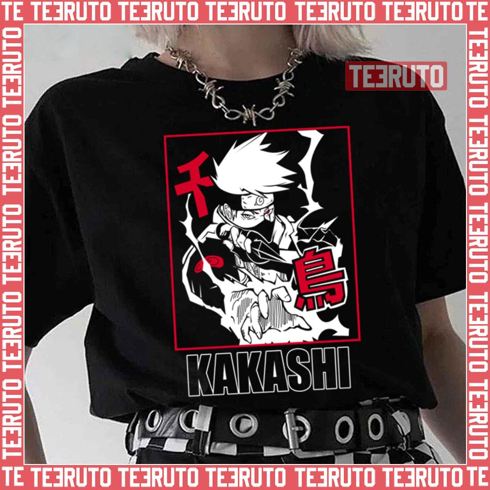 White And Red Art Kakashi Hatake Naruto Shippuden Unisex T-Shirt
