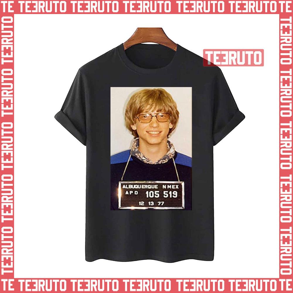 Young Bill Gates Mugshot Unisex T-Shirt