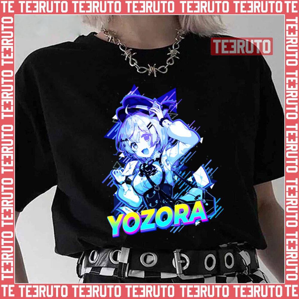 Yozora Mel Vtuber Active Hololive Neon Art Unisex T-Shirt