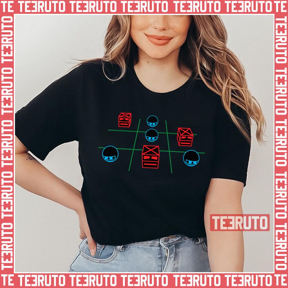Zeroids Vs Cubes Tic Tac Toe Terrahawks Unisex T-Shirt