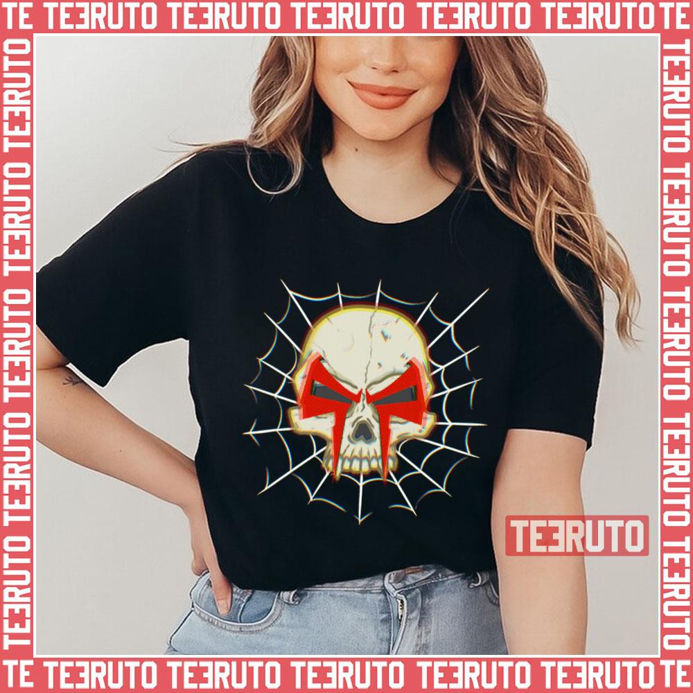 Across The Spiderverse Spider Man 2099 Skull Unisex T-Shirt