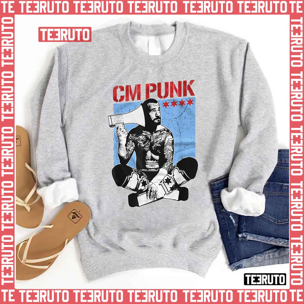 Aew Wrestling Cm Punk Unisex Sweatshirt