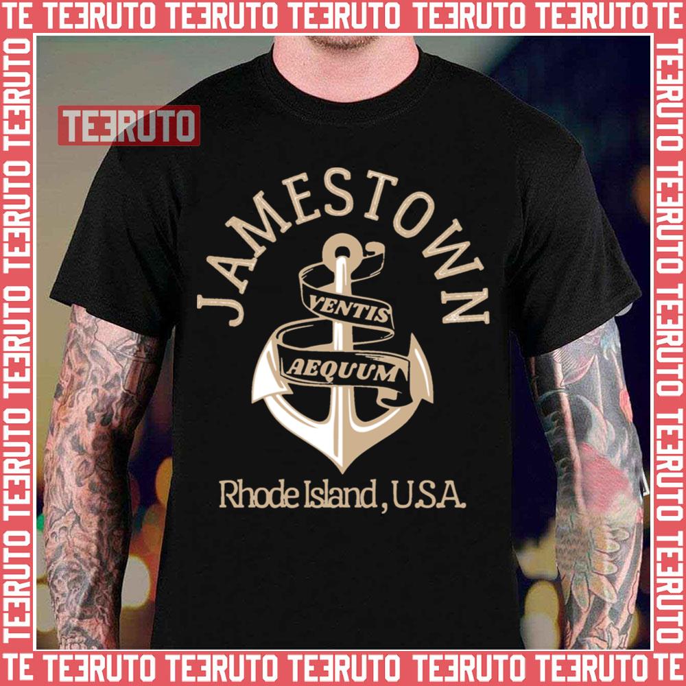 Anchor Jamestown Rhode Island Sailing Nautical Unisex T-Shirt