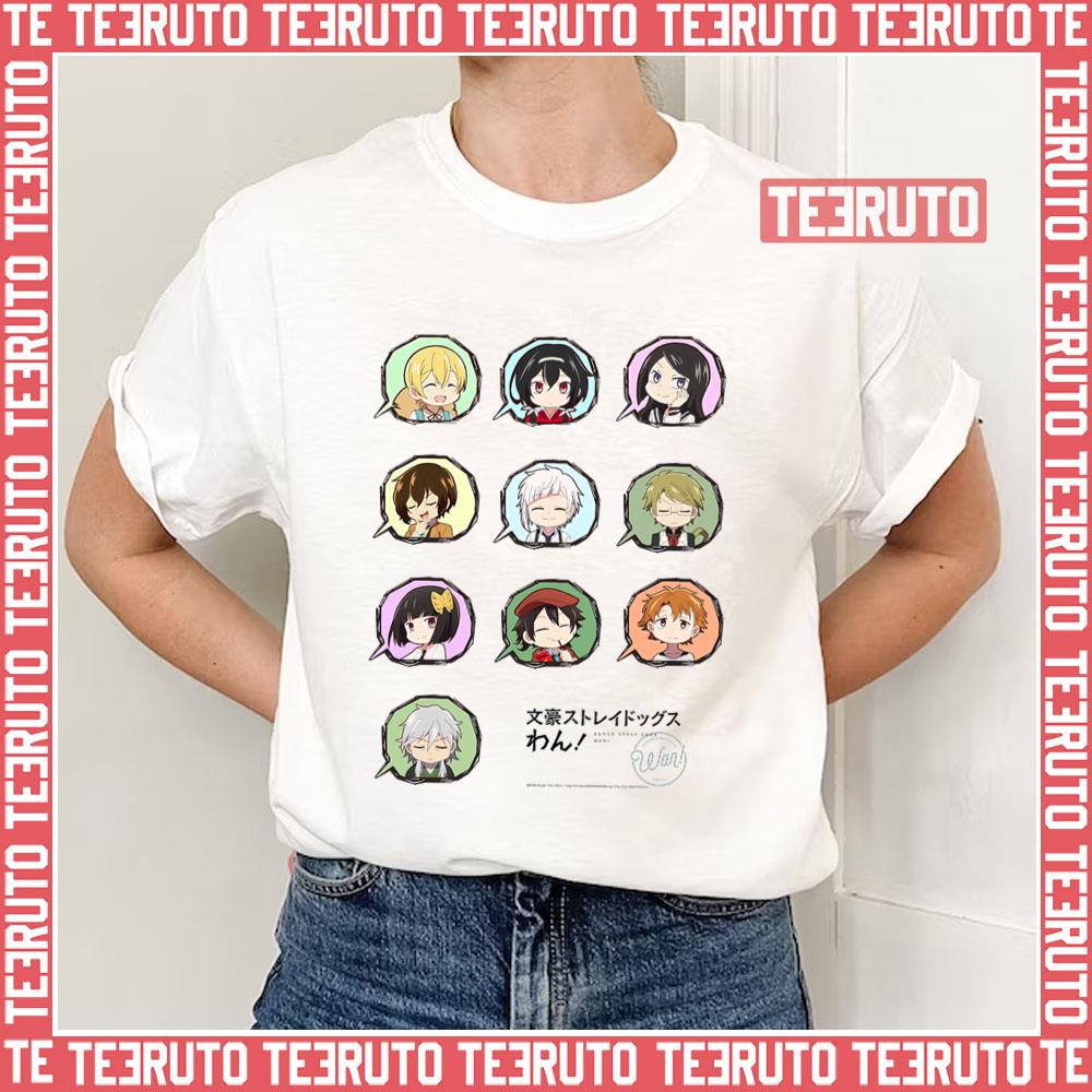 Armed Detective Agency Characters In Bubbles Unisex T-Shirt