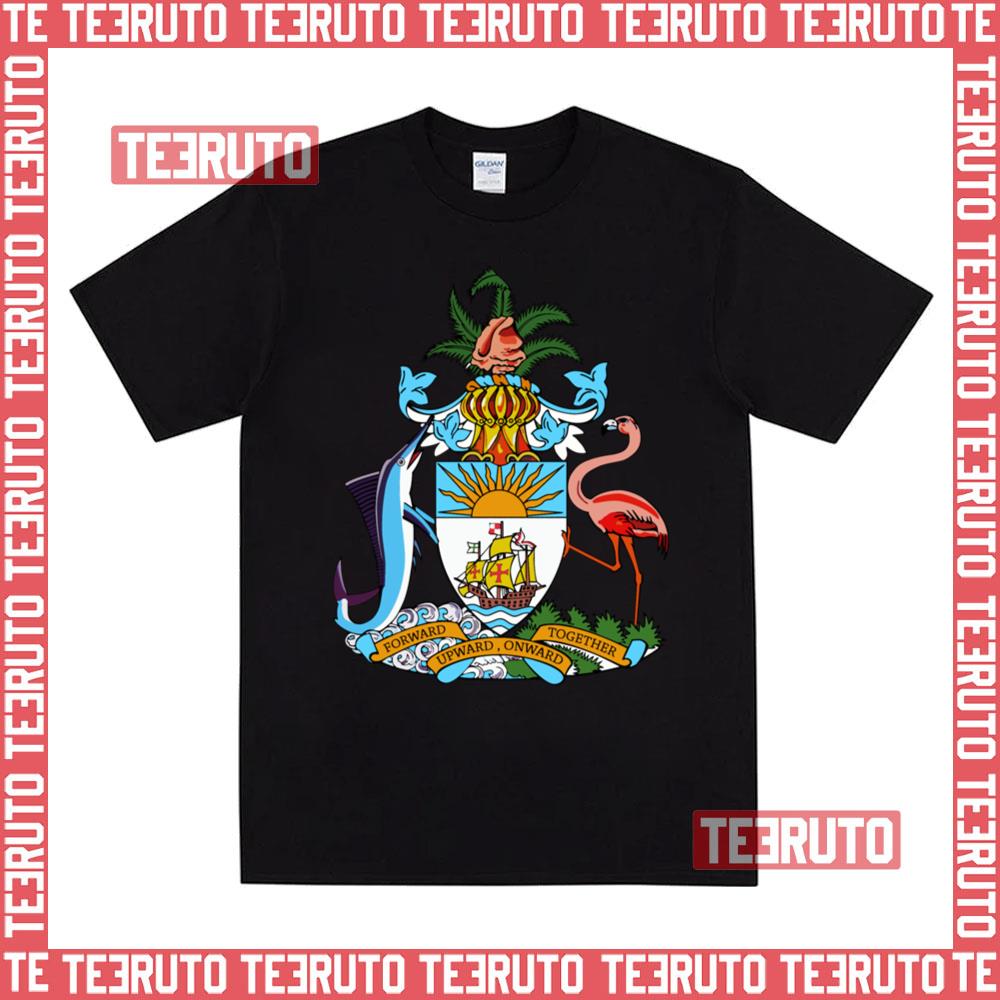 Bahamas Coat Of Arms Onward Upward Unisex T-Shirt