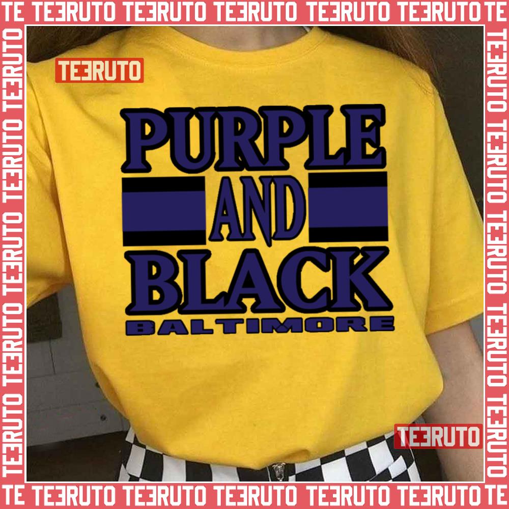 Baltimore Lyfe Purple And Black Ravens Football Unisex T-Shirt