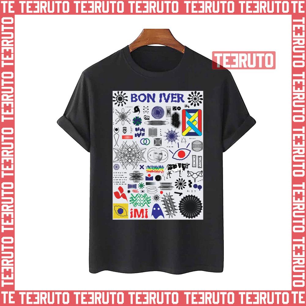 Bon Iver Fall Tour Icon Collection Unisex T-Shirt