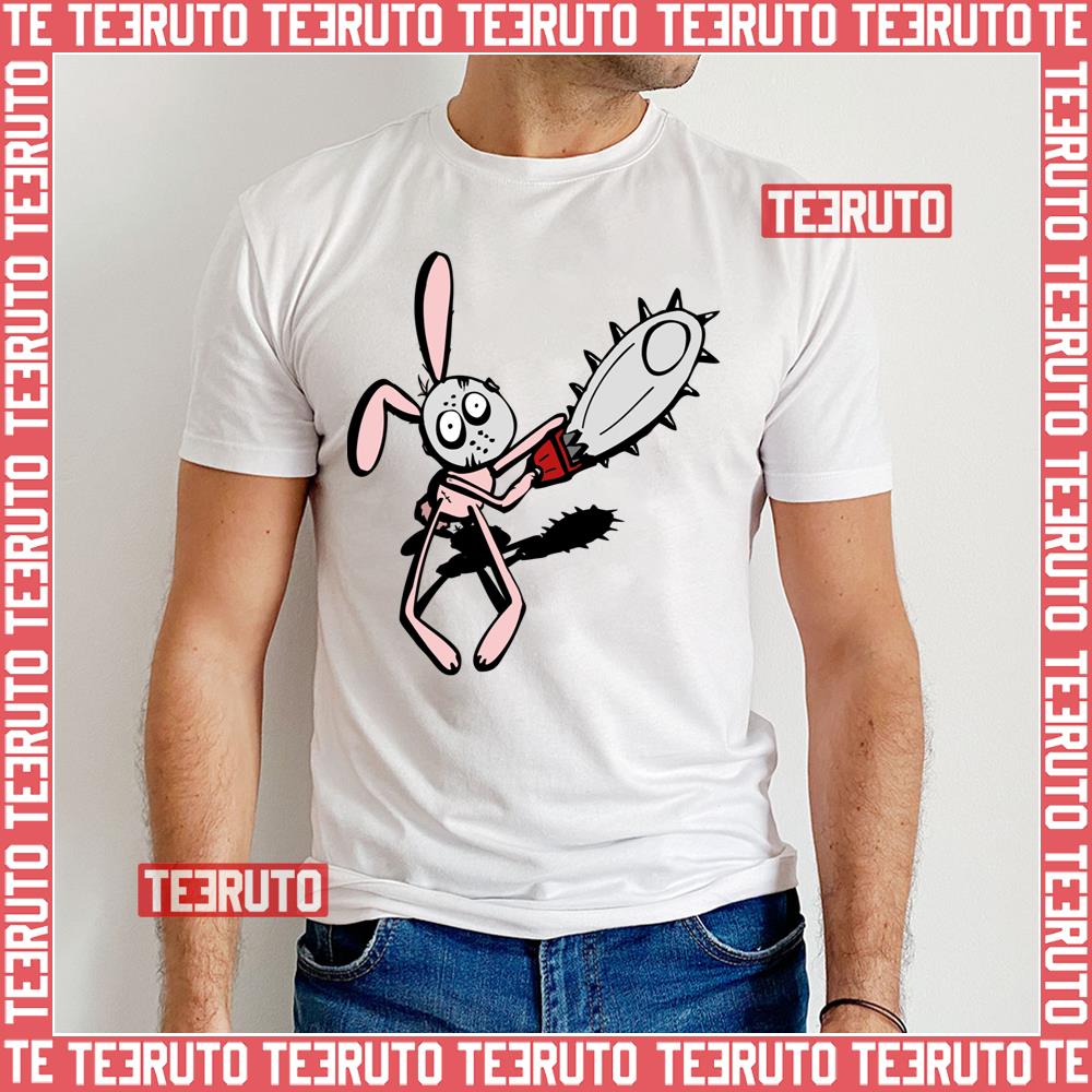 Bunny Tee Scary Bunny Texas Chainsaw Unisex T-Shirt