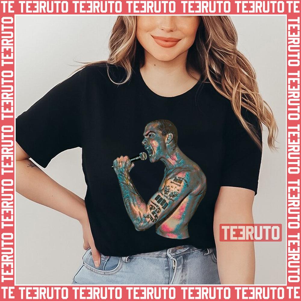 Cartoon Art Singing Henry Rollins Unisex T-Shirt