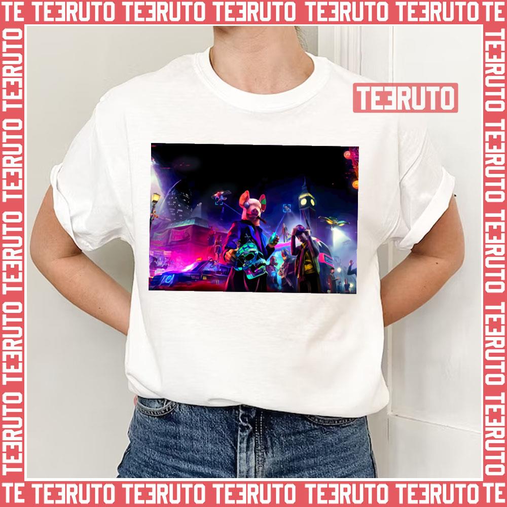 Colored Graphic Watch Dogs Legion Unisex T-Shirt