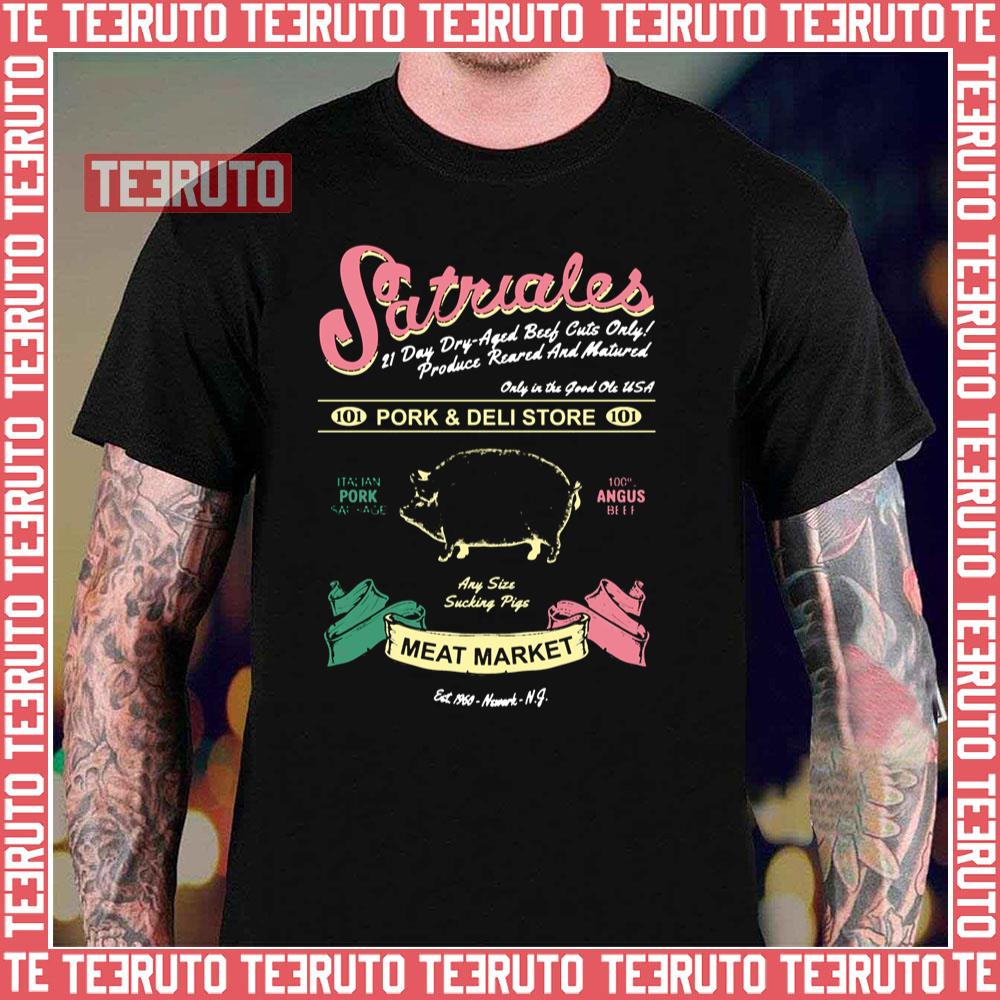 Colored Satriale’s Pork & Deli Store Meat Unisex T-Shirt