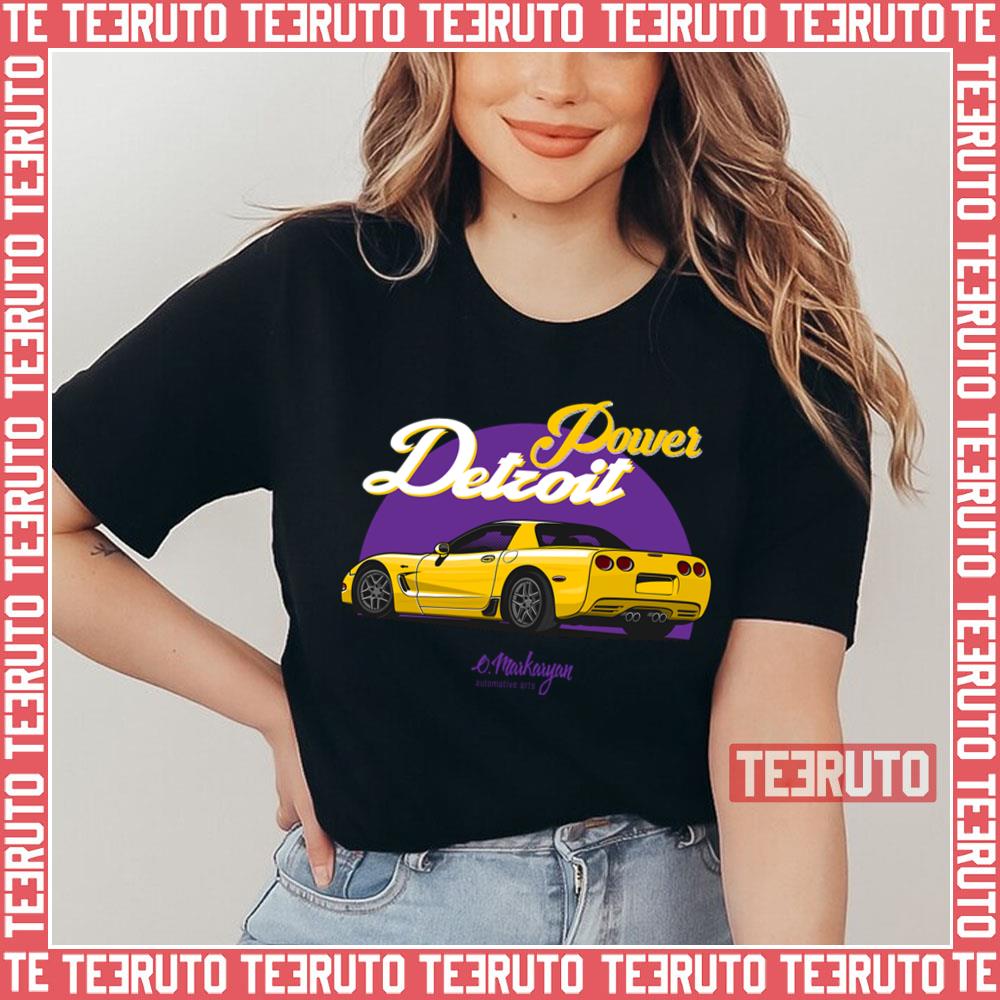 Corvette C5 Yellow Vintage Car Unisex T-Shirt