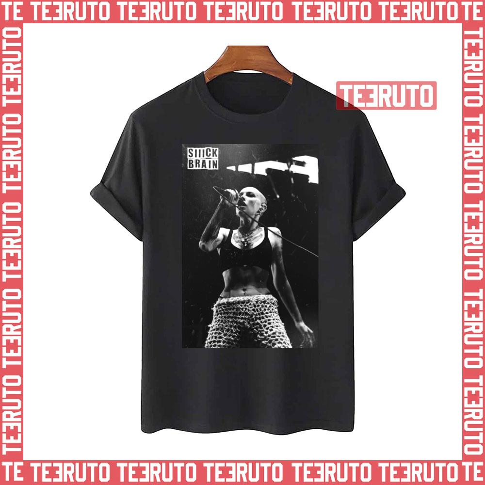 $iiick Brain Long Black Maggie Lindemann Unisex T-Shirt