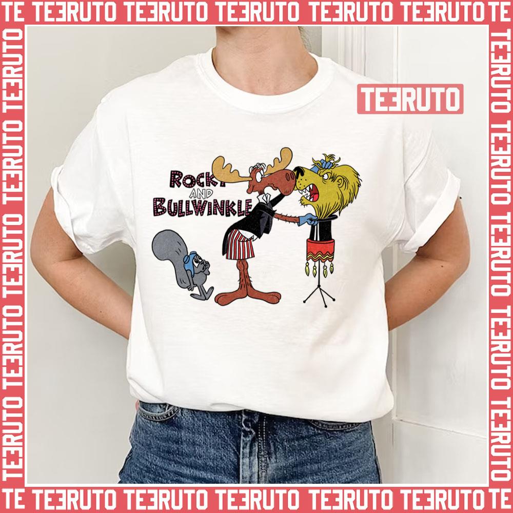 Jay Ward Cartoons Rocky And Bullwinkle; Unisex T-Shirt