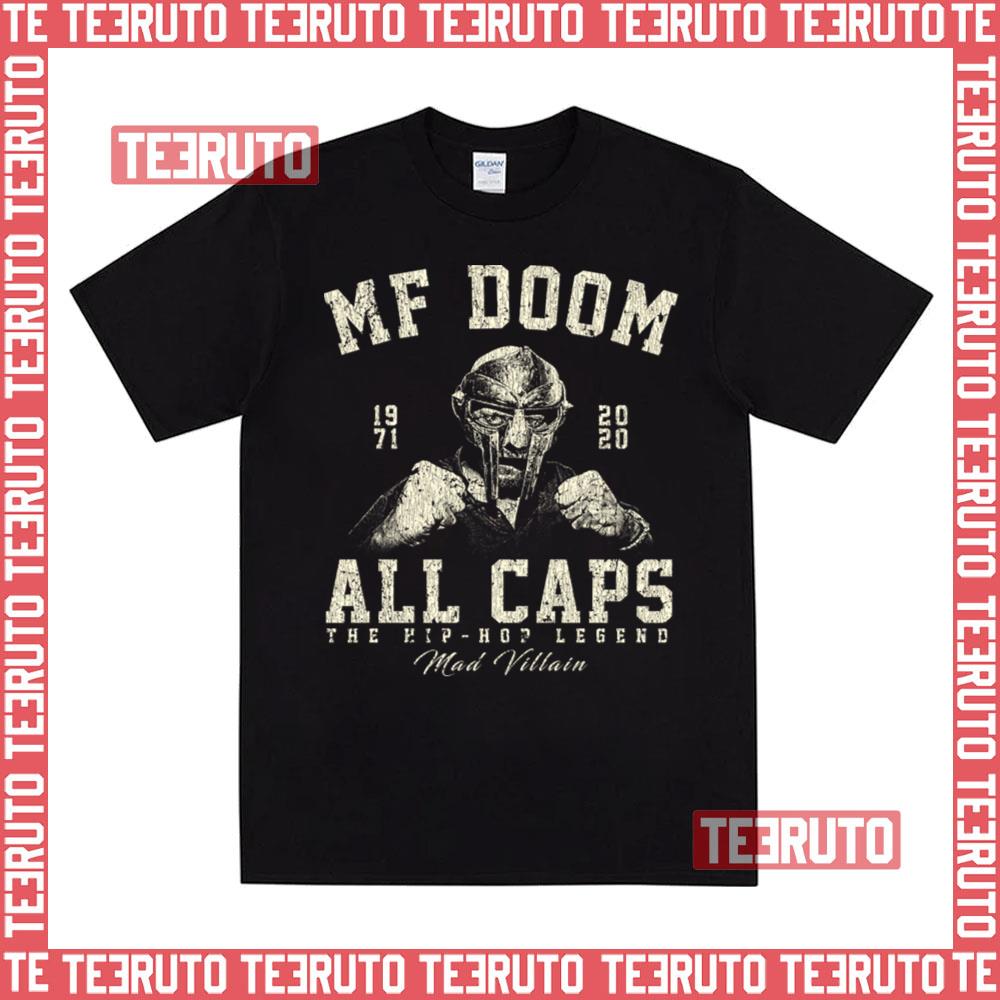 Mf Doom Retro Vintage All Caps Unisex T-Shirt