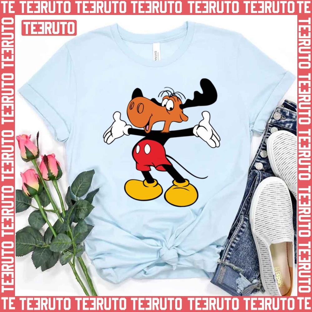 Mickeymouse Rocky And Bullwinkle Unisex T-Shirt