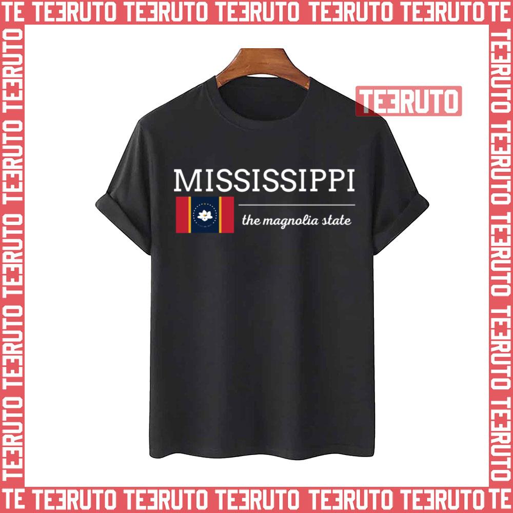 Mississippi State With Flag Unisex T-Shirt