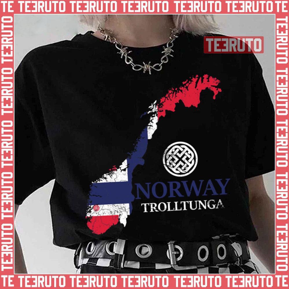 Norway Trolltunga Rune Vikings Unisex T-Shirt