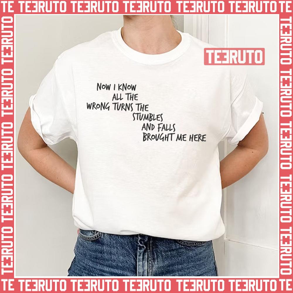 Now I Know All The Wrong Turns The Stumbles Ben Folds Unisex T-Shirt