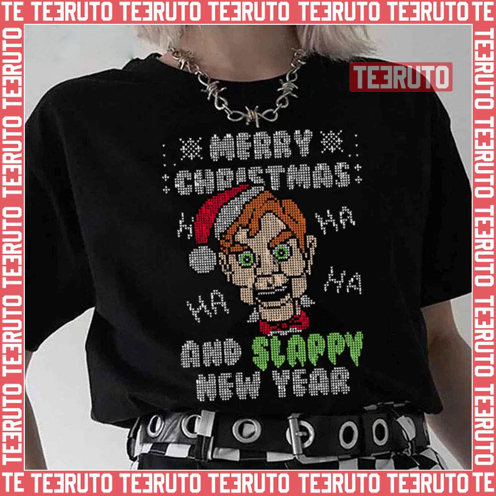Slappy New Year Ugly Christmas Sweater Goosebumps Unisex T-Shirt