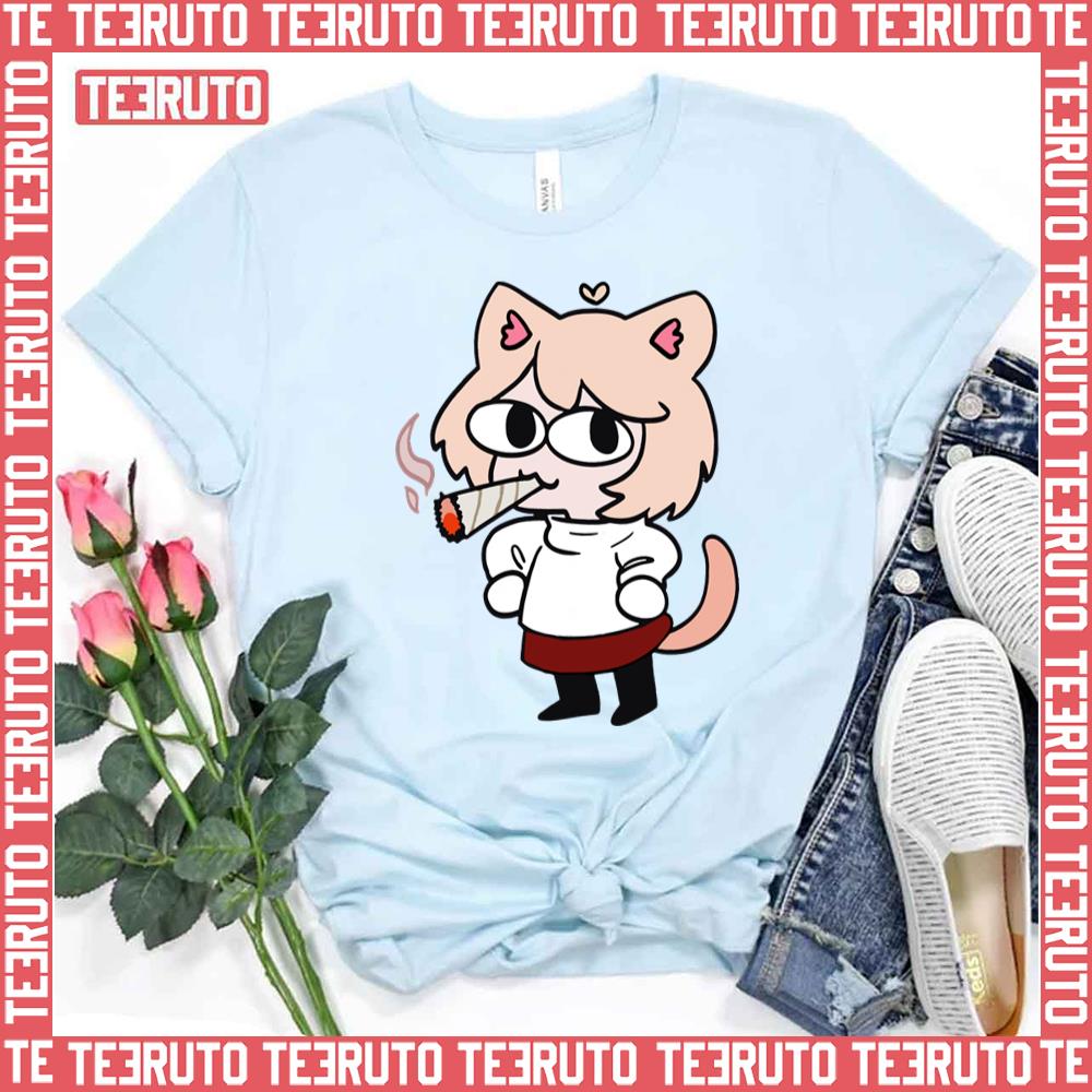 Smoking Cat Neco Arc Unisex T-Shirt