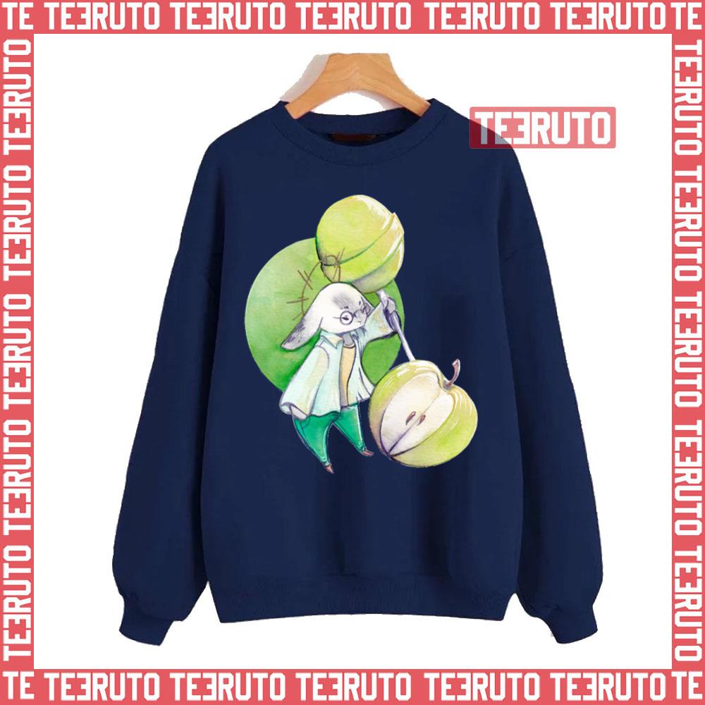 The Bunny And The Green Apple Lolipop Unisex Sweatshirt