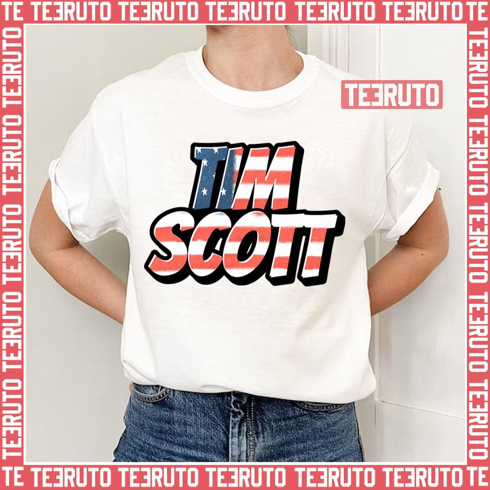 Tim Scott 2022 Flag Tim Scott Trump Endorsed South Carolina Unisex T-Shirt
