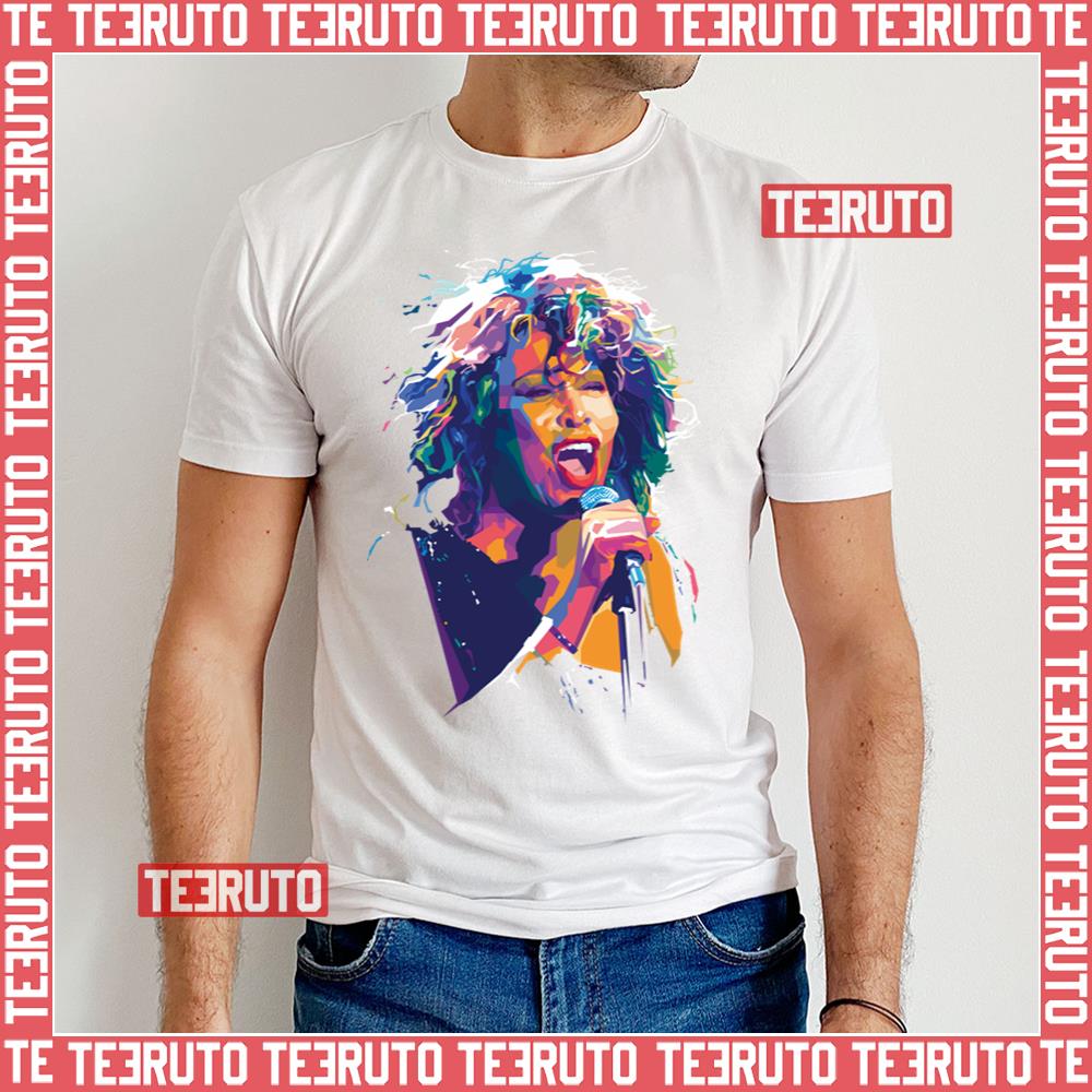 Tina Turner Wpap Design Unisex T-Shirt