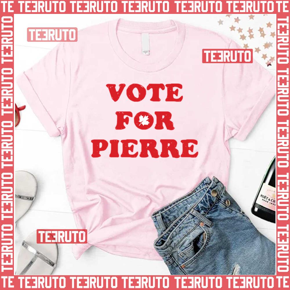 Vote For Pierre Poilievre Red Design Unisex T-Shirt