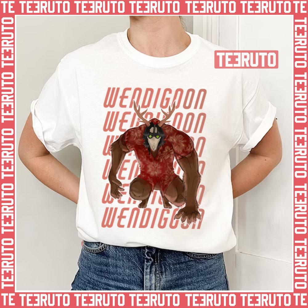 Wendigoon Scary Design Unisex T-Shirt