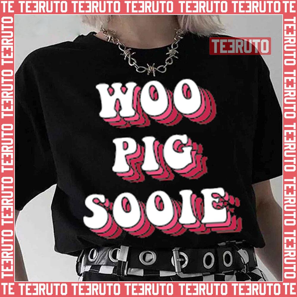 Woo Pig Sooie Red Text Texas Razorback Unisex T-Shirt