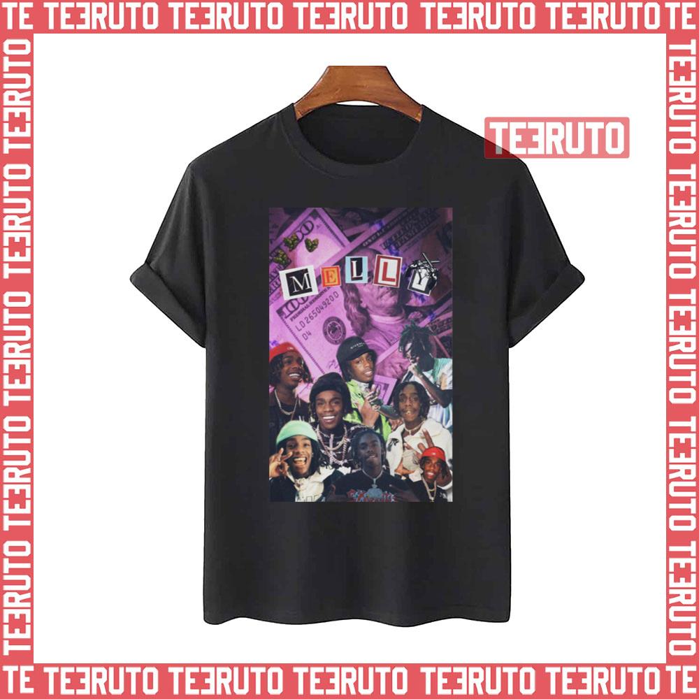 Ynw Melly Collage Purple Unisex T-Shirt