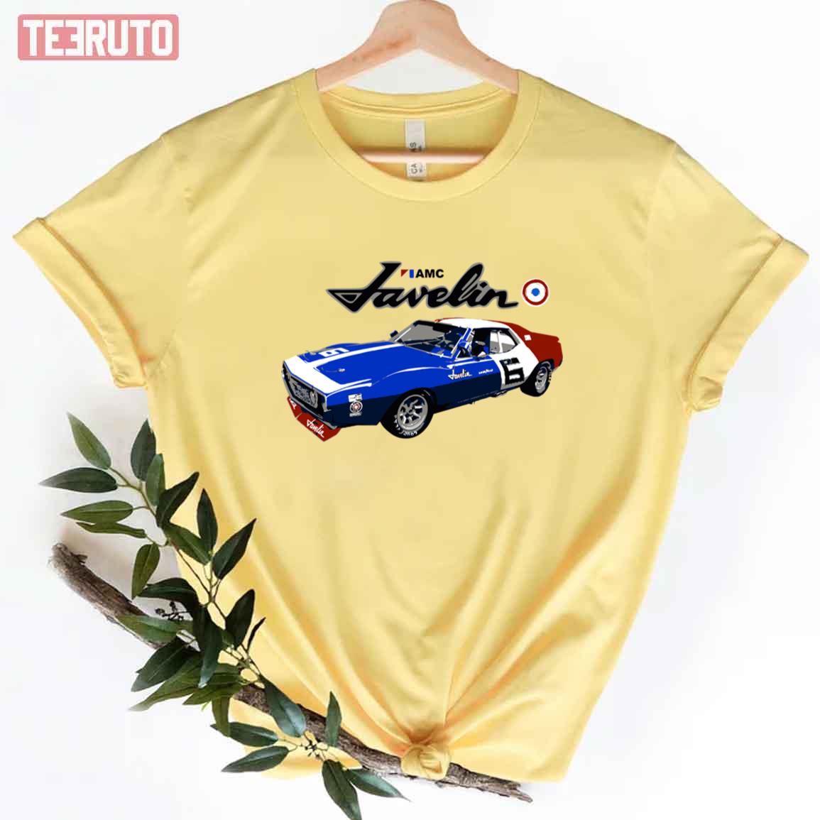 1971 Amc Javelin Trans Am Race Car Premium Unisex T-Shirt