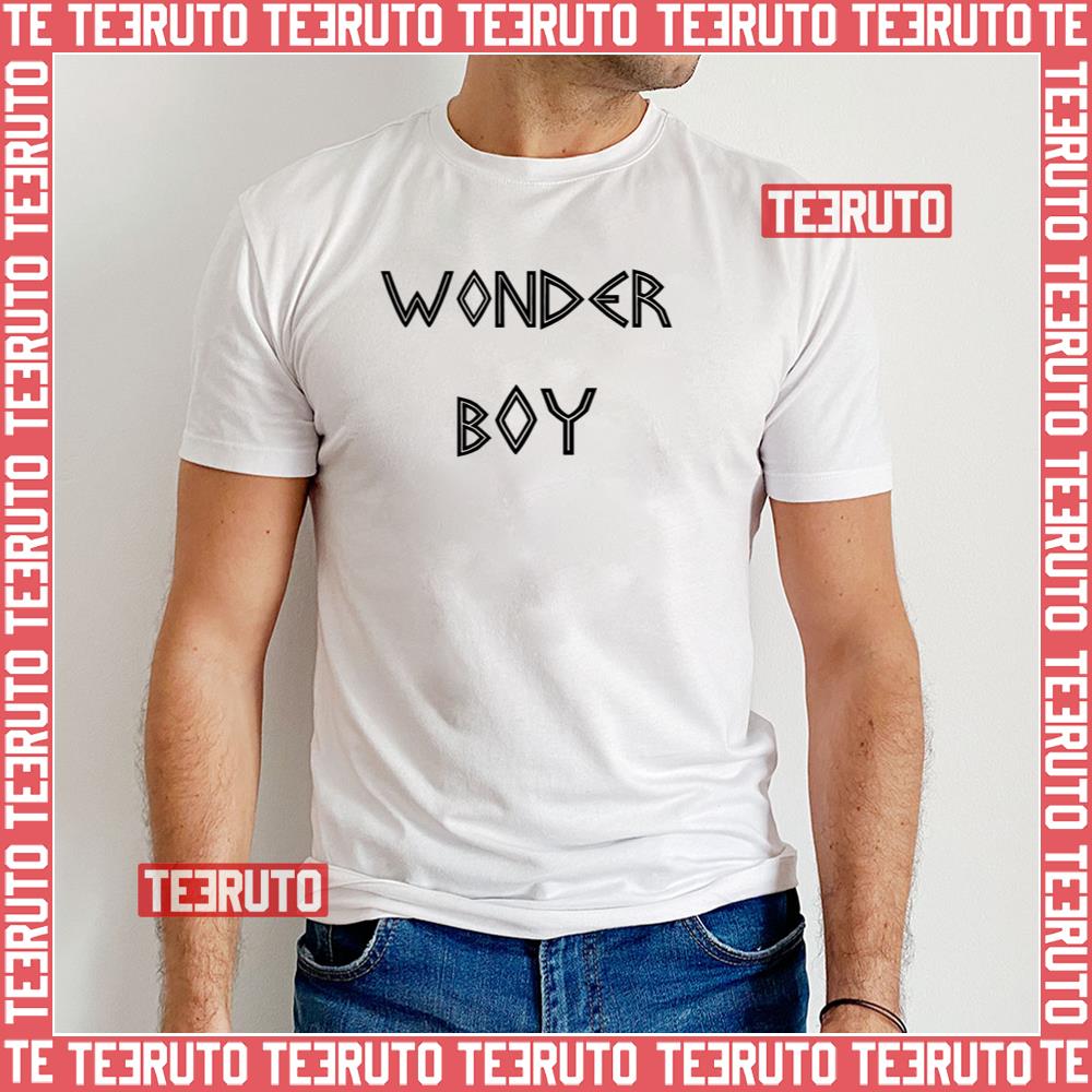 Black Wonderboy Font Logo Unisex T-Shirt