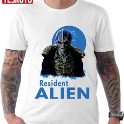 Blue Art Resident Alien Perfect Xmas Unisex T-Shirt