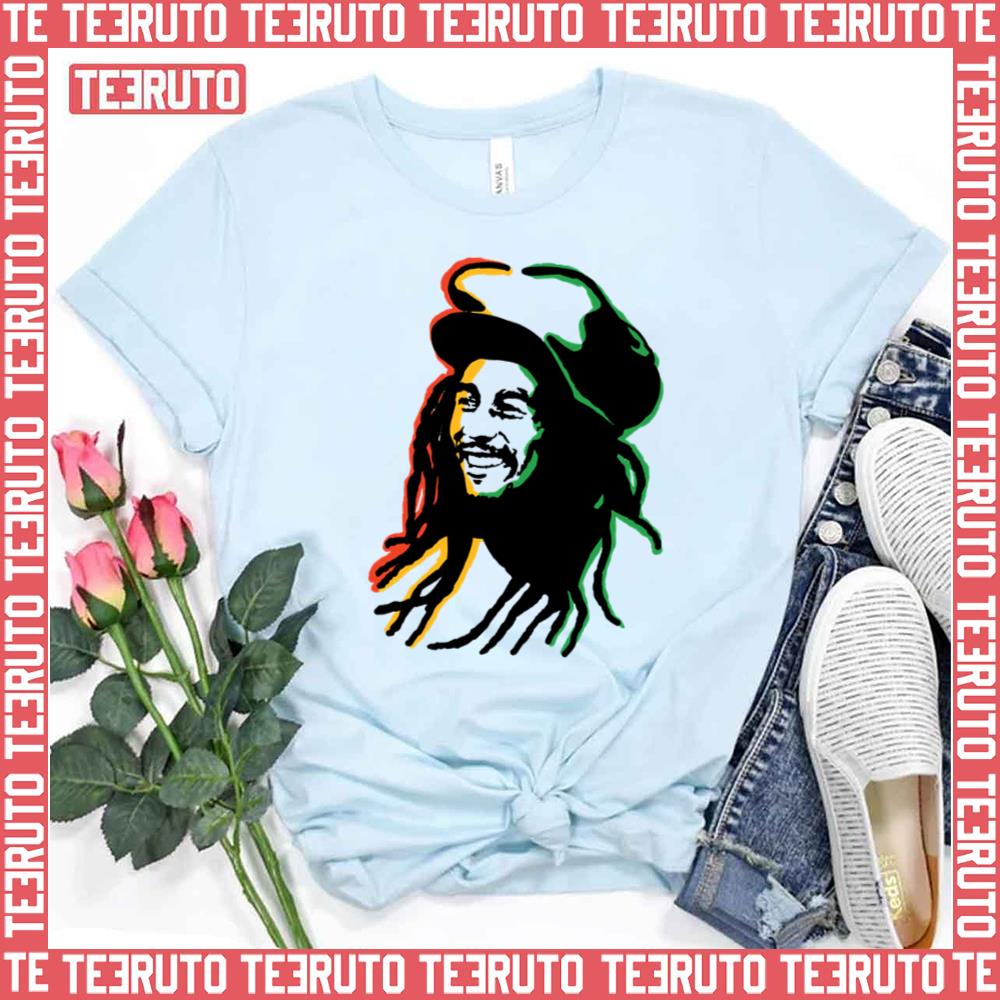 Bob Marley Spray Paint With Masks Unisex T-Shirt