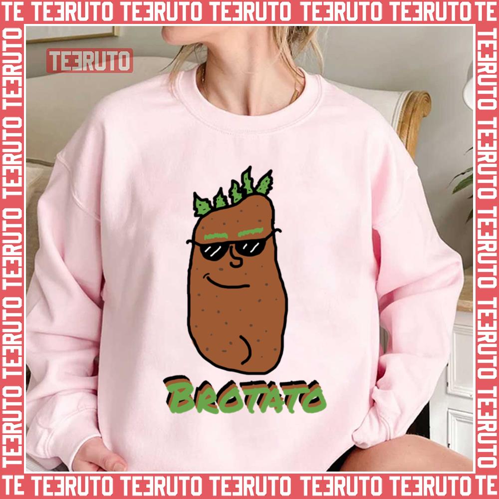 Brotato Cool Potato Wears Sunglasses Unisex Sweatshirt