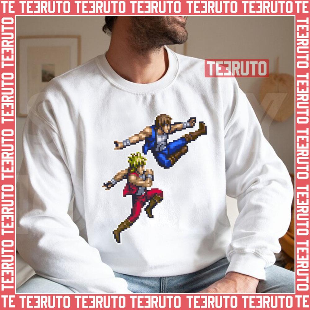 Brothers Pixelart Double Dragon Brotato Unisex Sweatshirt