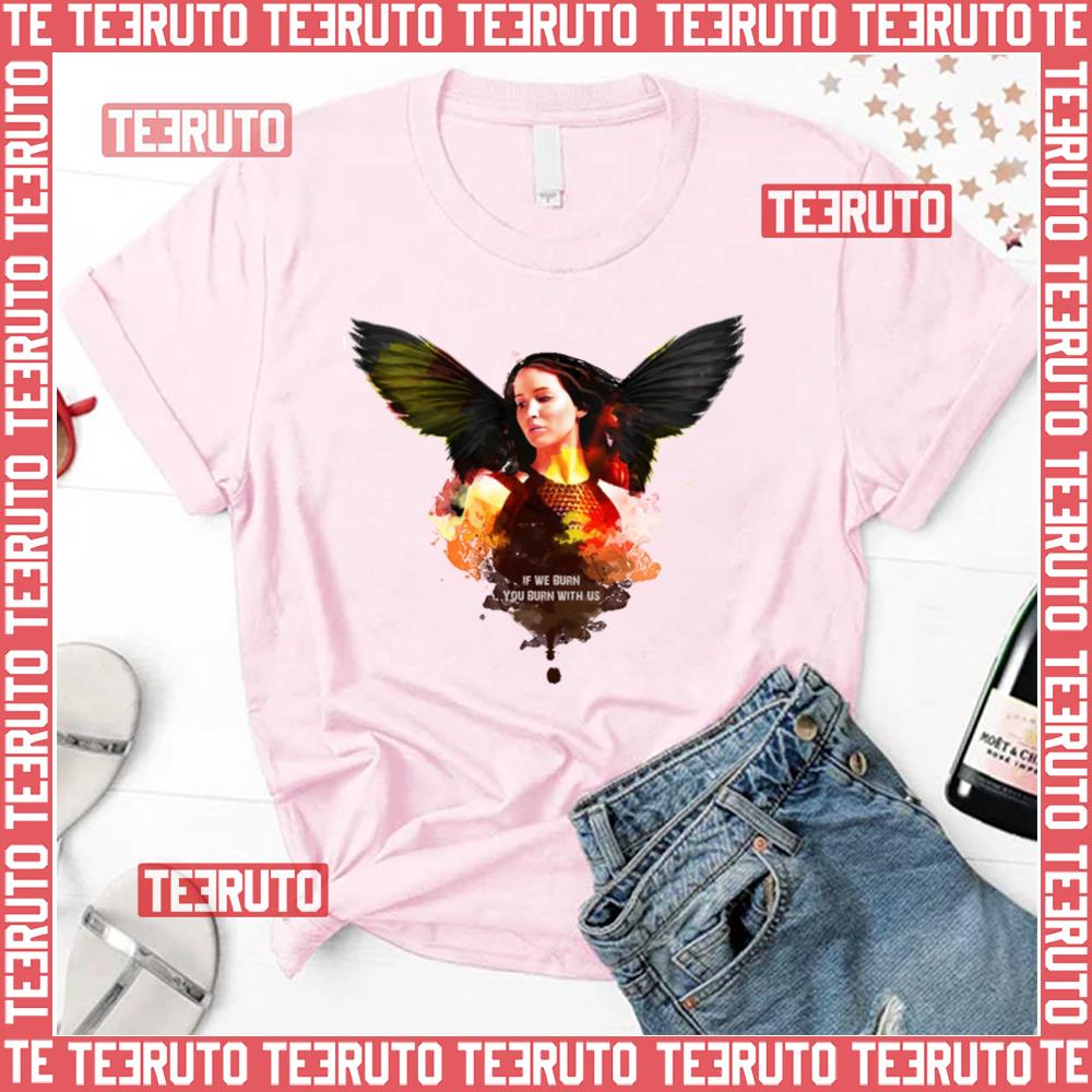 Burning Quote From The Hunger Games Unisex T-Shirt