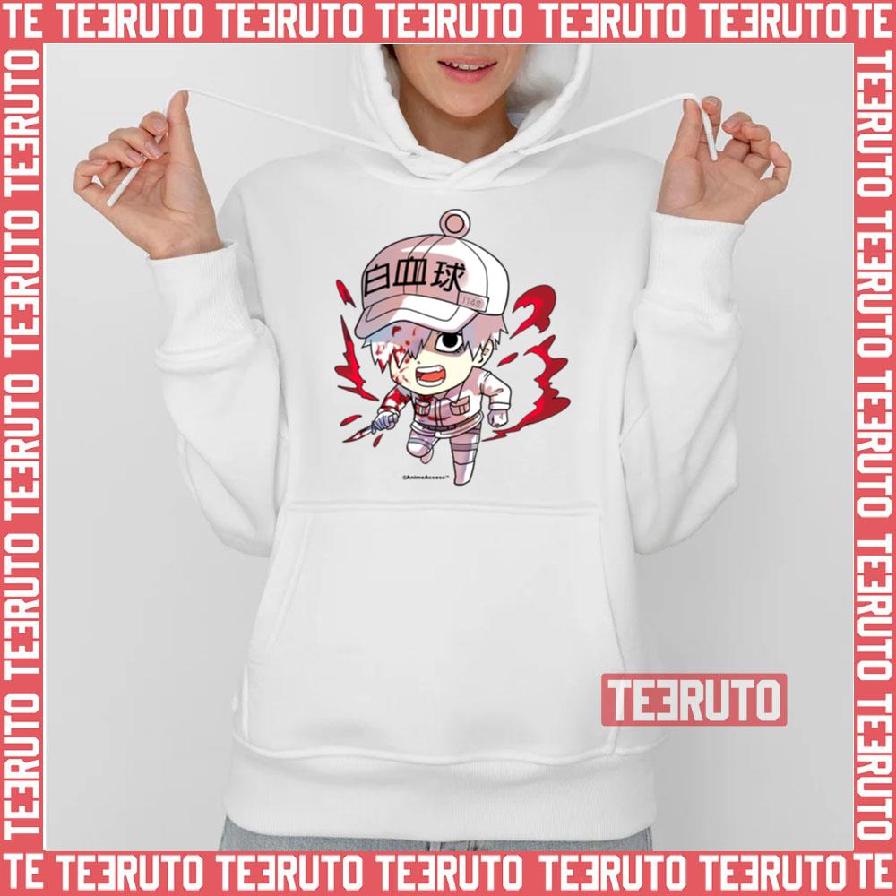 Cells At Work Chibi White Blood Cell Hataraku Saibou shirt - Limotees