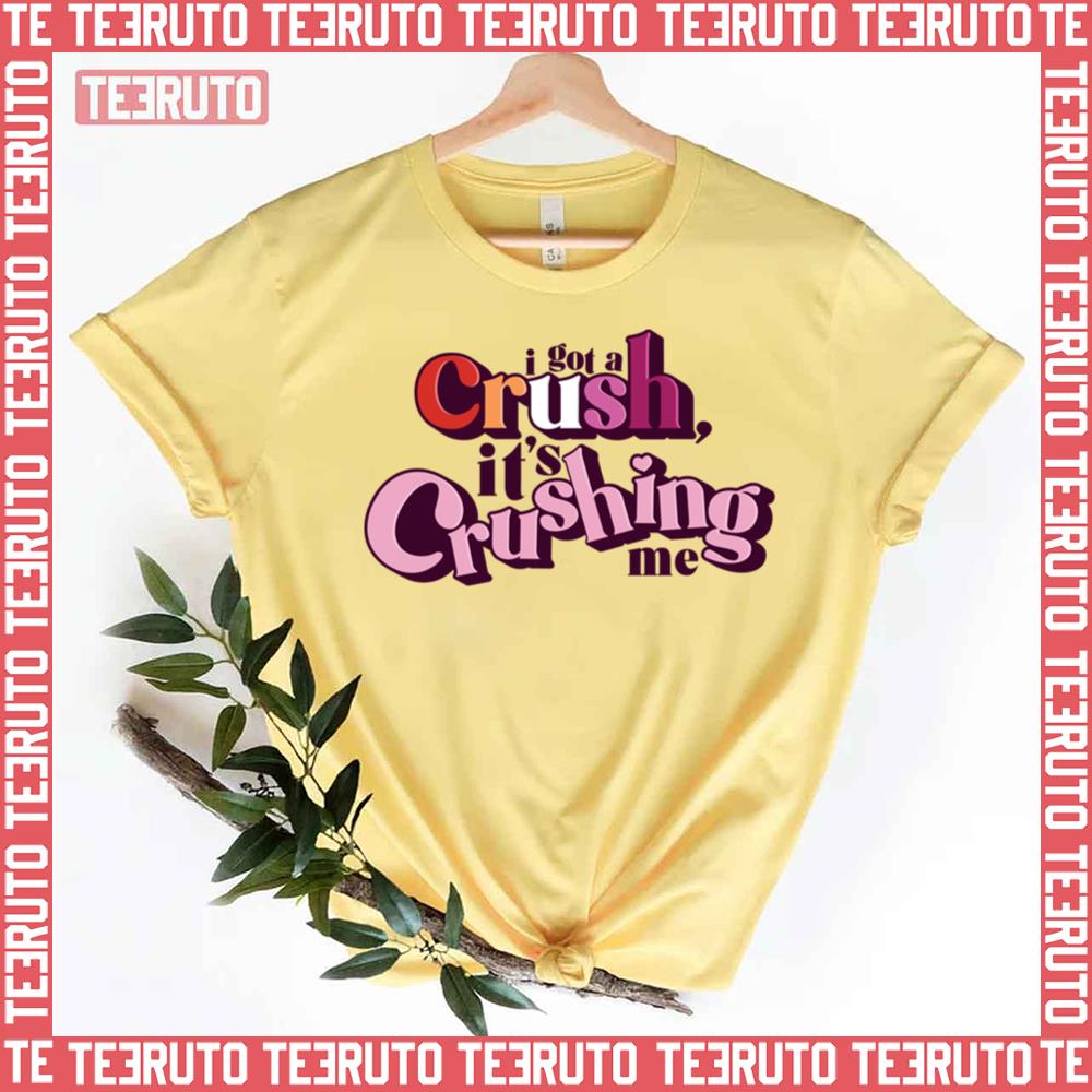 Crushing Me Rise Of The Pink Ladies W Lesbian Pride Flag Unisex T-Shirt