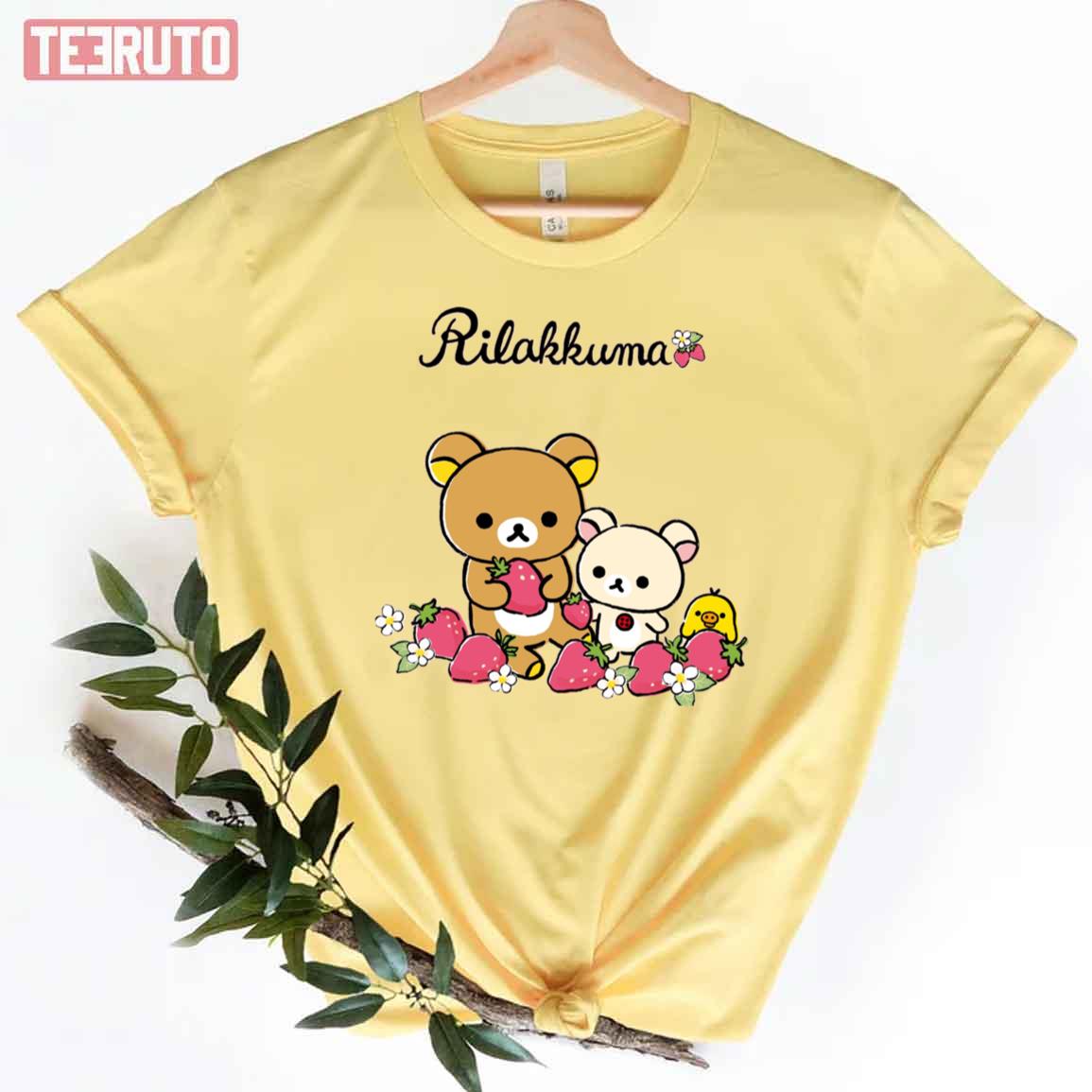 Cute Rilakkuma Strawberry Unisex T-Shirt