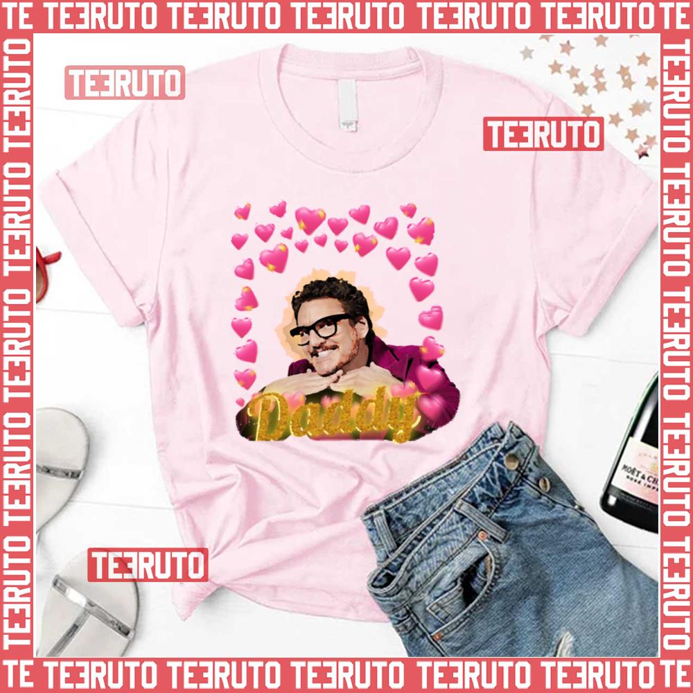 Daddy Pedro Pink Hearts Fanart Unisex T-Shirt