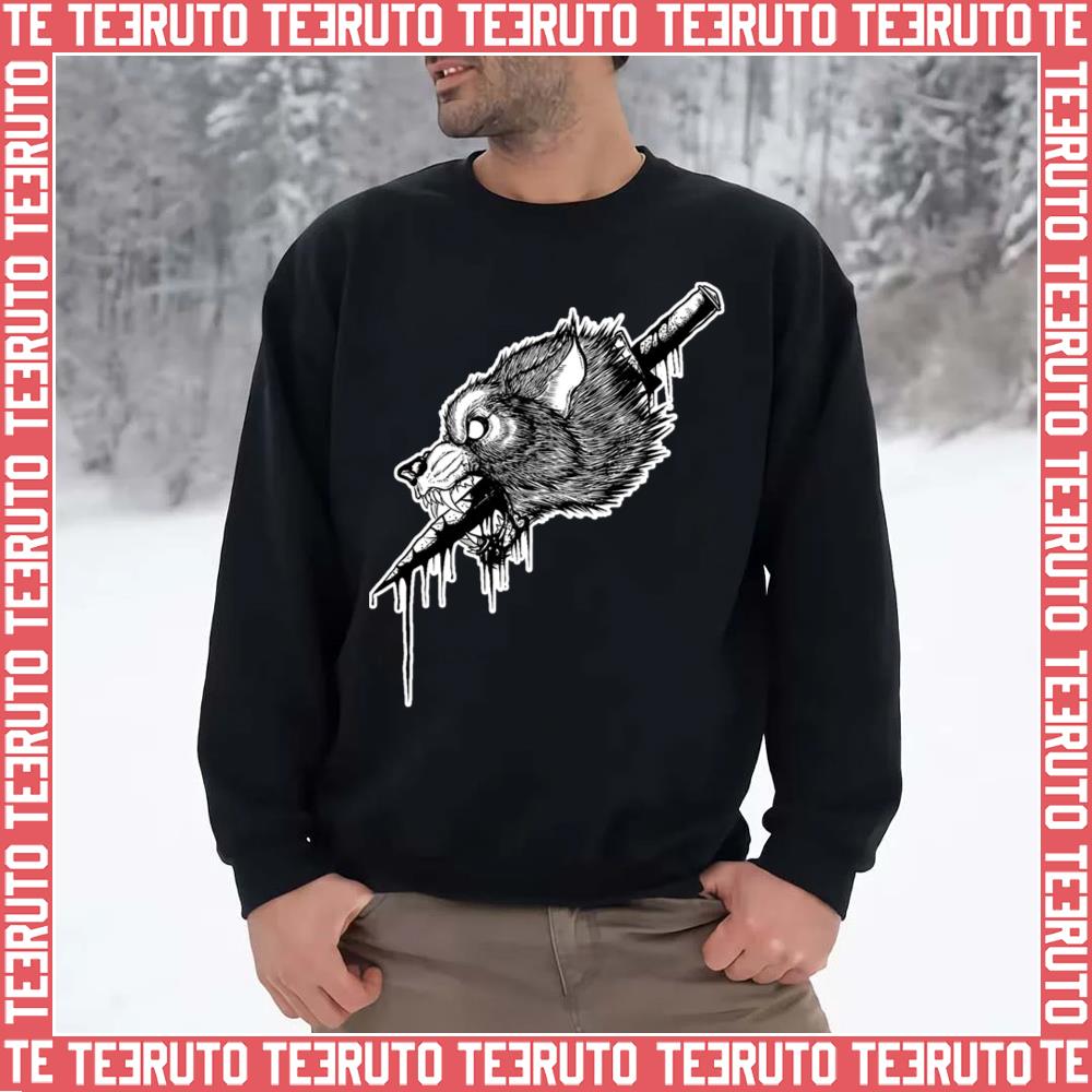Dagger On Wolf Head Fit For An Autopsy Unisex Sweatshirt