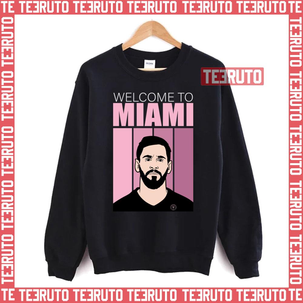 Lionel Messi Inter Miami Argentina Black And Blue Pattern 3D T