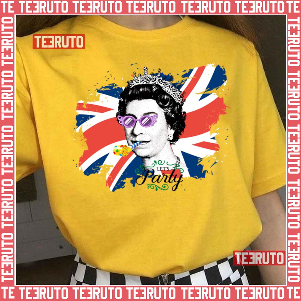 Let’s Party Queen Elizabeth Funny Design Unisex T-Shirt